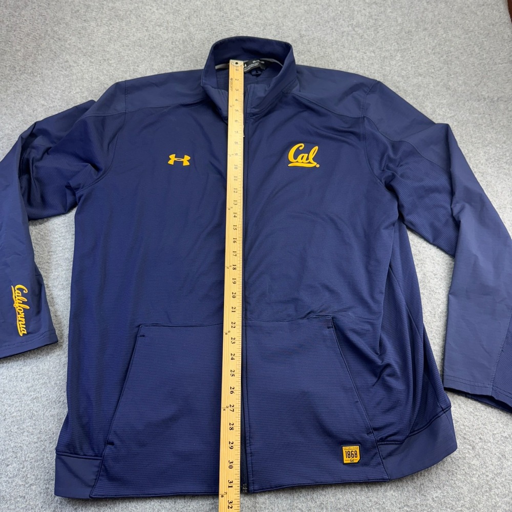 Under Armour Men's Full Zip Jacket Navy Cal Golden Bears Loose Fit XXL 2XL Light - Picture 6 of 9